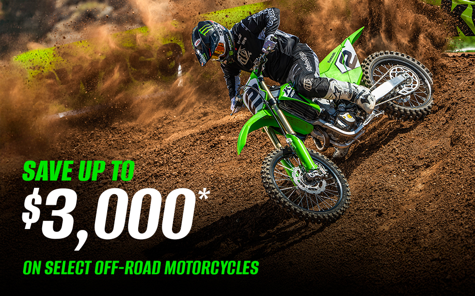 Read more about the article Save Up To $3,000* on Select Off-Road Motorcycles
